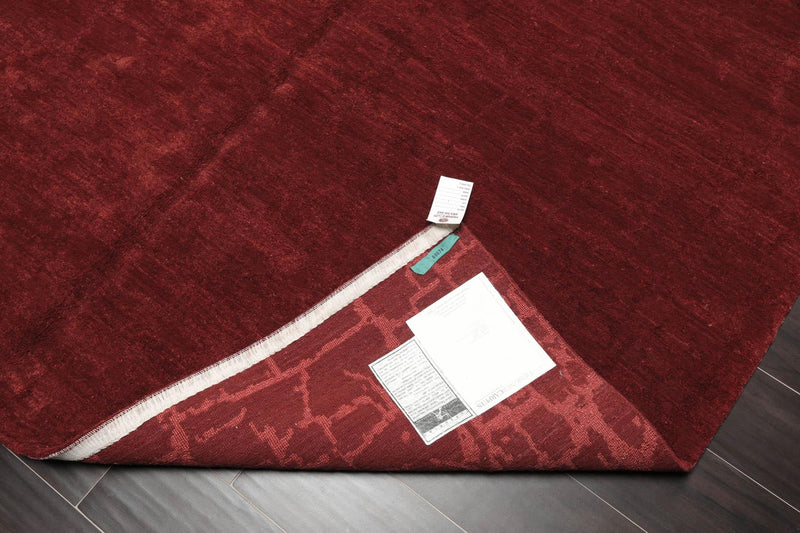 5'8"x8'8" Authentic Hand Knotted Tibetan Wool Silk Flame Crup Area Rug