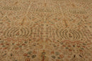 8'7'' x 11'7'' Hand Knotted 100% Wool Tree of life Oriental Area Rug Beige