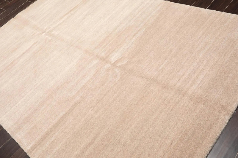 6' x 9' Hand Knotted Indo Tibetan 100% Wool Ombre Oriental Area Rug Oatmeal