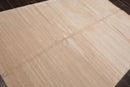 6' x 9' Hand Knotted Indo Tibetan 100% Wool Ombre Oriental Area Rug Oatmeal