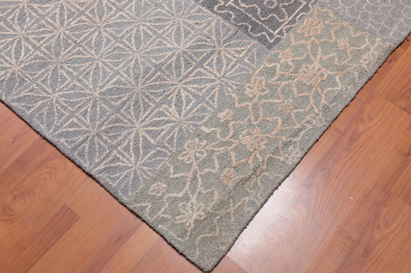 5' x 8' Handmade 100% Wool Loop Pile Area Rug Transitional Beige