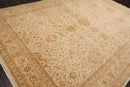8'9'' x 12'3'' Hand Knotted Wool Agra Vegetable Dyes Oriental Area Rug Beige