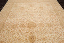 8'9'' x 12'3'' Hand Knotted Wool Agra Vegetable Dyes Oriental Area Rug Beige