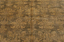 6'1'' x 8'7'' Hand Knotted 100% New Zealand Wool Damask Antique Finish Area Rug