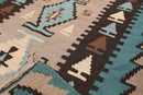3'7" x 5'3" Wool Foundation Hand Knotted Turkish Kilim Oriental Area Rug Taupe