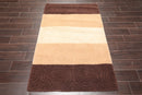 3'6" x 5'6" Handmade 100% Wool Modern Oriental Area rug Beige Brown