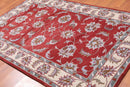 5x8 Red Hand Tufted Handmade 100% Wool Traditional Oriental Area Rug