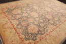 9'1'' x 12' Hand Knotted 100% Wool Peshawar Traditional Oriental Area Rug Gray