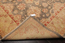 9'1'' x 12' Hand Knotted 100% Wool Peshawar Traditional Oriental Area Rug Gray