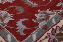 5x8 Red Hand Tufted Handmade 100% Wool Traditional Oriental Area Rug