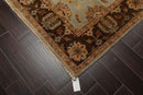 6'1" x 8'8" Hand Knotted 100% New Zealand Wool Agra Oriental Muted Area Rug Aqua