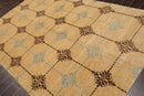 5'10" x 9'2" Hand Knotted 100% New Zealand Wool Tibetan Oriental Area Rug Tan