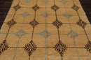 5'10" x 9'2" Hand Knotted 100% New Zealand Wool Tibetan Oriental Area Rug Tan