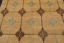 5'10" x 9'2" Hand Knotted 100% New Zealand Wool Tibetan Oriental Area Rug Tan