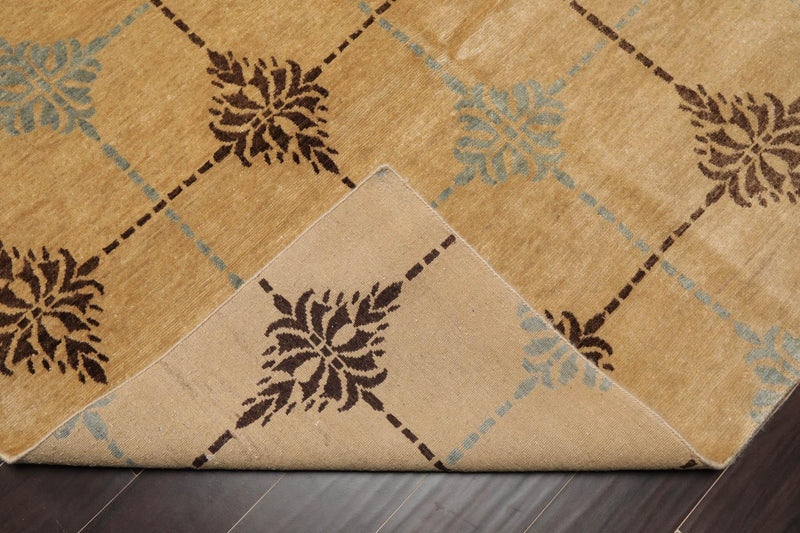 5'10" x 9'2" Hand Knotted 100% New Zealand Wool Tibetan Oriental Area Rug Tan