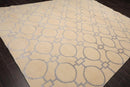9' x 12' Hand Knotted Wool & Art Silk Modern Area rug Beige