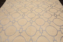 9' x 12' Hand Knotted Wool & Art Silk Modern Area rug Beige