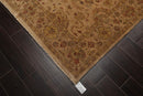 6' x 8'9" Hand Knotted 100% New Zealand Wool Agra Oriental Area Rug Tan