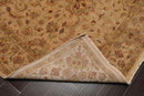 6' x 8'9" Hand Knotted 100% New Zealand Wool Agra Oriental Area Rug Tan