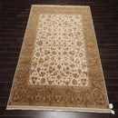 8'1'' x 9'11'' Hand Knotted 100% Wool Agra 200 KPSI Oriental Area Rug Beige