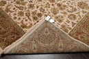 8'1'' x 9'11'' Hand Knotted 100% Wool Agra 200 KPSI Oriental Area Rug Beige