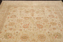 8x10 Beige, Tan Hand Knotted 100% Wool Peshawar Traditional Oriental Area Rug