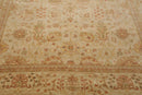 8x10 Beige, Tan Hand Knotted 100% Wool Peshawar Traditional Oriental Area Rug