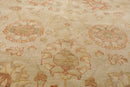 8x10 Beige, Tan Hand Knotted 100% Wool Peshawar Traditional Oriental Area Rug