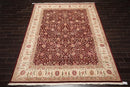 8'2" x 10'8" Hand Knotted Wool Sino Parsian 200 KPSI Oriental Area Rug Burgundy