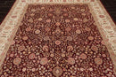 8'2" x 10'8" Hand Knotted Wool Sino Parsian 200 KPSI Oriental Area Rug Burgundy