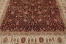 8'2" x 10'8" Hand Knotted Wool Sino Parsian 200 KPSI Oriental Area Rug Burgundy