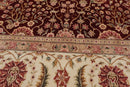 8'2" x 10'8" Hand Knotted Wool Sino Parsian 200 KPSI Oriental Area Rug Burgundy