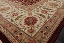 8'2" x 10'8" Hand Knotted Wool Sino Parsian 200 KPSI Oriental Area Rug Burgundy