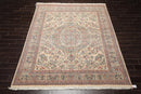 8' x 9'11" Hand Knotted 100% Wool Pak-Parsian 16/18 300 KPSI Area Rug Ivory