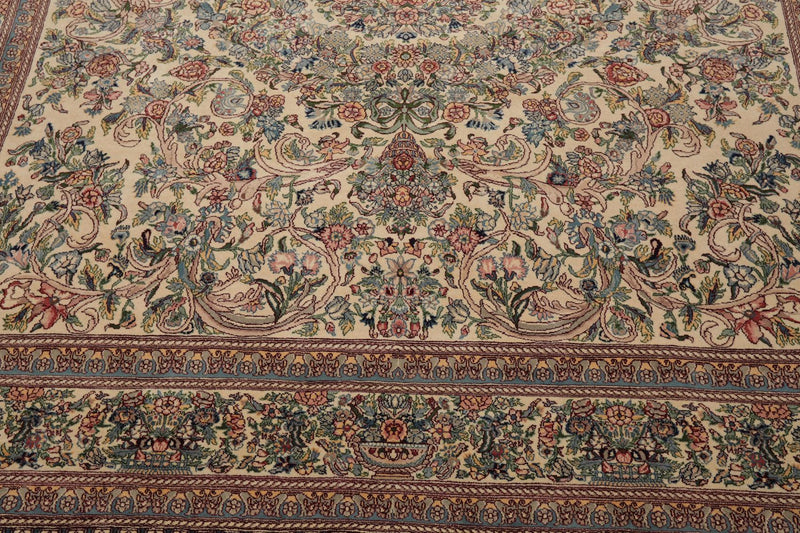 8' x 9'11" Hand Knotted 100% Wool Pak-Parsian 16/18 300 KPSI Area Rug Ivory
