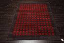 8x10 Gray Hand Knotted Hand Made 100% Wool Graphic Modern & Contemporary Oriental Area Rug