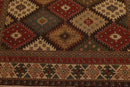 5'10 x 9' Hand Knotted 100% Wool Reversible Flat Pile Area Rug Beige