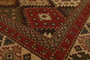 5'10 x 9' Hand Knotted 100% Wool Reversible Flat Pile Area Rug Beige