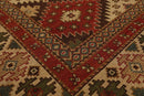 5'10 x 9' Hand Knotted 100% Wool Reversible Flat Pile Area Rug Beige