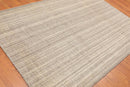 5'4" x 7'6" Handmade Wool Traditional Oriental Area Rug Contemporary Beige