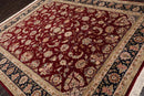 8' x 9'9'' Hand Knotted Wool & Silk Pakpersian 16/18 300KPSI Area Rug Burgundy