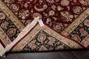 8' x 9'9'' Hand Knotted Wool & Silk Pakpersian 16/18 300KPSI Area Rug Burgundy