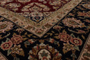 8' x 9'9'' Hand Knotted Wool & Silk Pakpersian 16/18 300KPSI Area Rug Burgundy