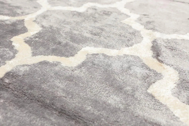 5' x 8' Handmade Bamboo Silk Traditional Oriental Area Rug Contemporary Gray