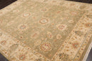 8' x 10'2" Hand Knotted 100% Wool Agra Traditional Oriental Area Rug Pistachio