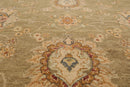 8' x 10'2" Hand Knotted 100% Wool Agra Traditional Oriental Area Rug Pistachio