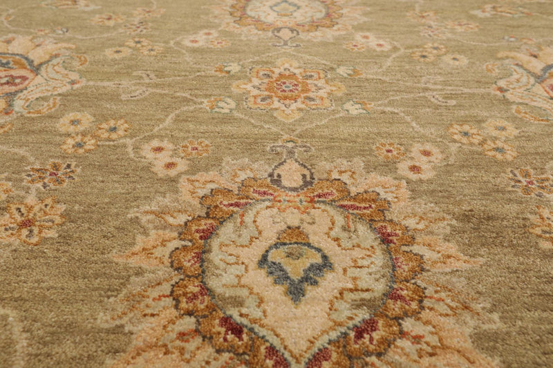 8' x 10'2" Hand Knotted 100% Wool Agra Traditional Oriental Area Rug Pistachio
