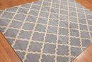 5'4" x 7'6" Handmade 100% Wool Traditional Oriental Area Rug Contemporary Gray