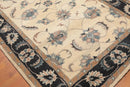 5' x 8' Handmade 100% Wool Traditional Oriental Area Rug Traditional Ivory