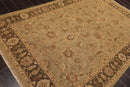 5'11" x 9' Hand Knotted 100% Wool Reversible Flat Pile Area Rug Champaign